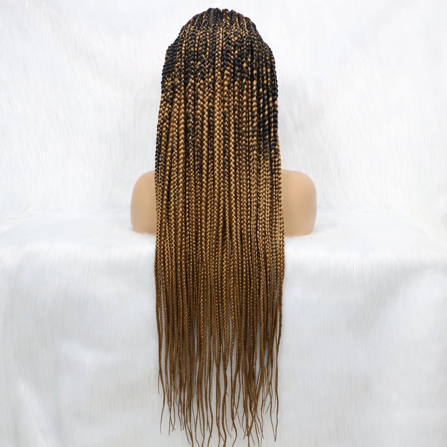 Full Lace Braided Wigs, 36 Inches Synthetic Lace Front Braids Wigs With Baby Hair