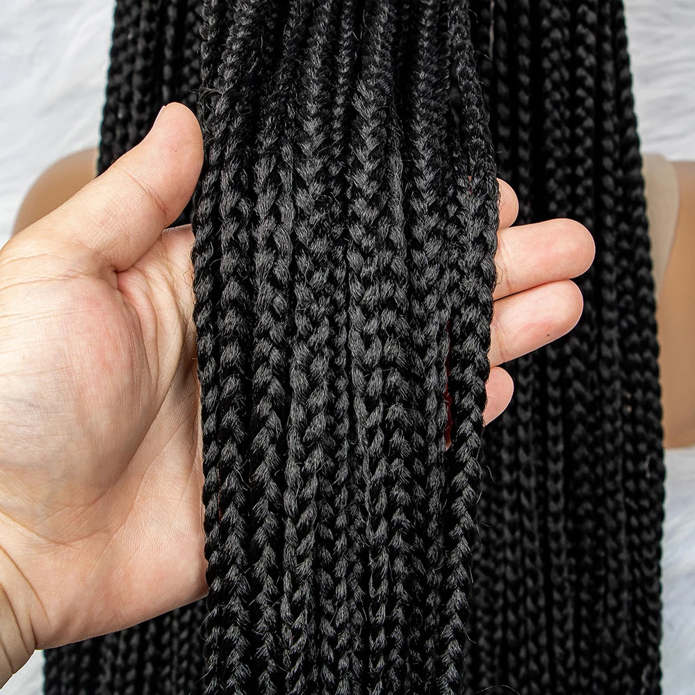 Lace Front Braided 13x6 Lace Front Knotless Box Braids Wig With Baby Hair
