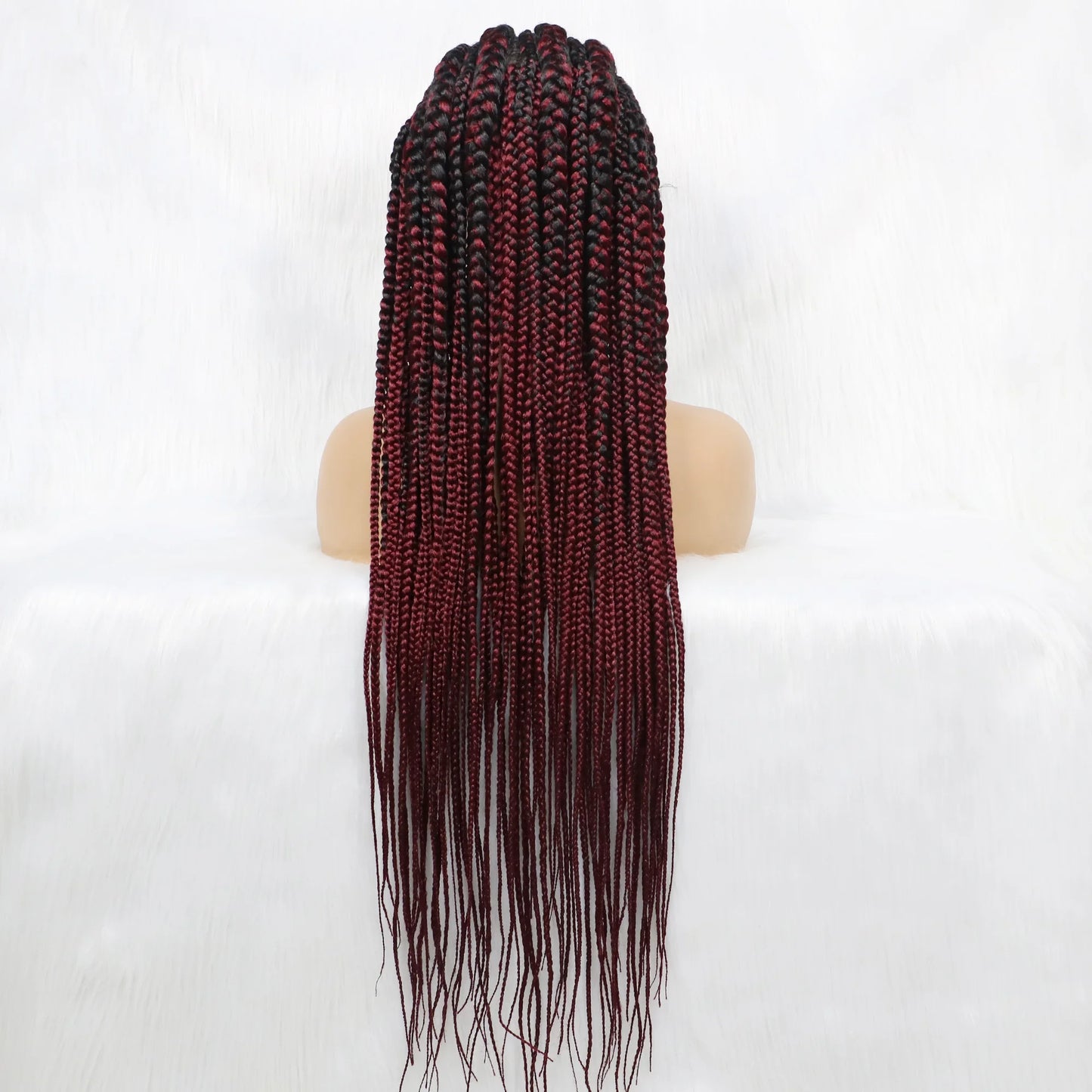 Lace Front Wig, Knotless Box Braided Wig With Baby Hair 36’‘ Lace Synthetic Braiding Hair