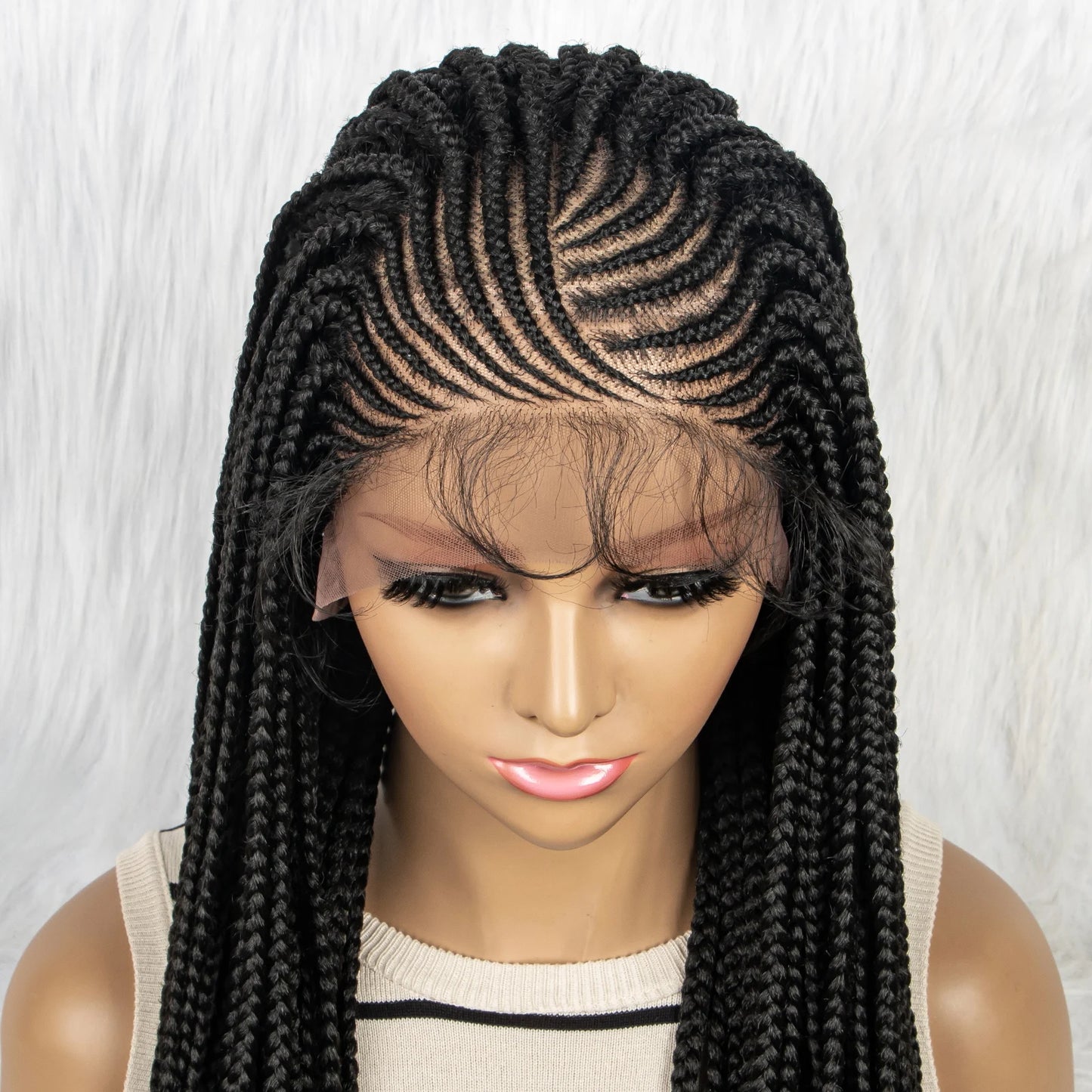 Braided 13x4 HD Lace Front Braided Wig With Baby Hair