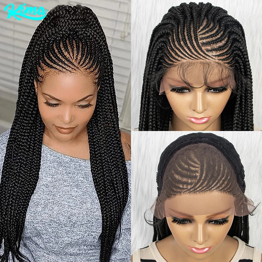 Braided 13x4 HD Lace Front Braided Wig With Baby Hair