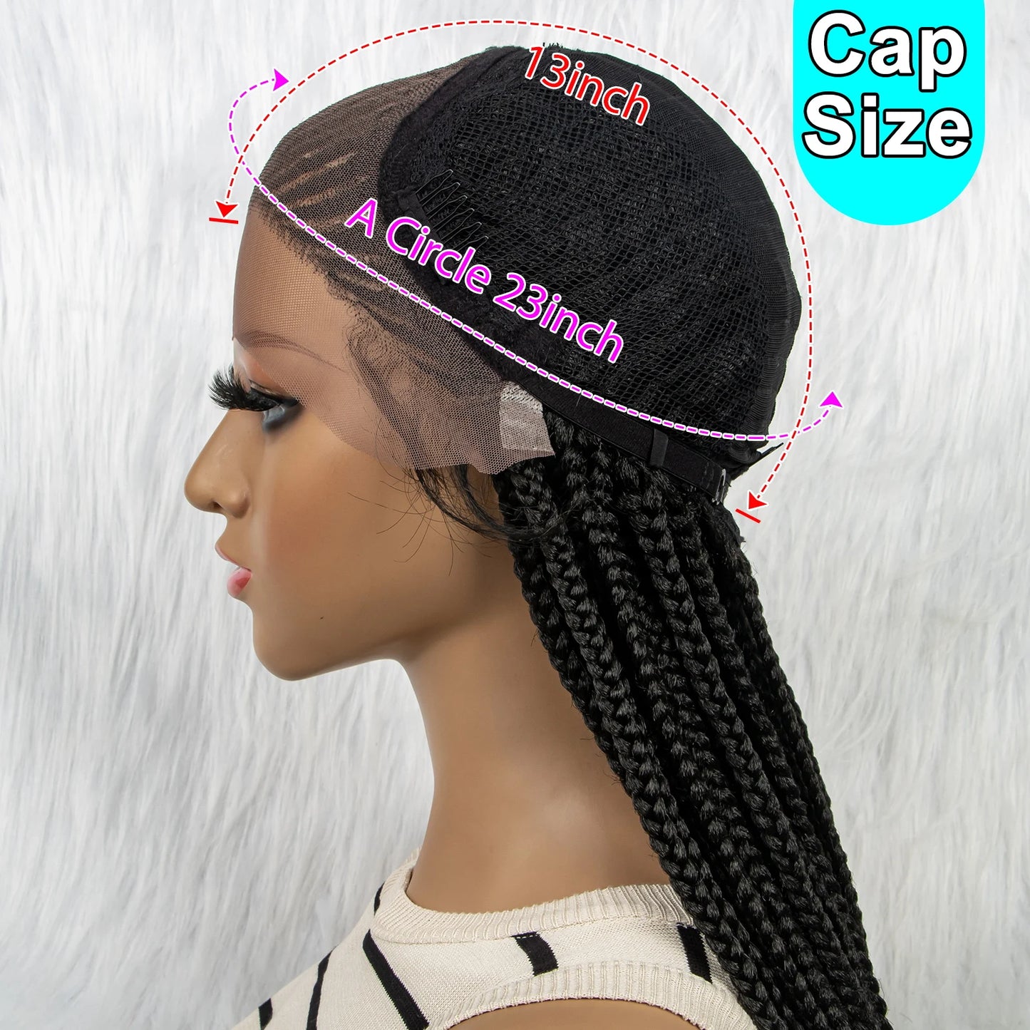 Braided 13x4 HD Lace Front Braided Wig With Baby Hair