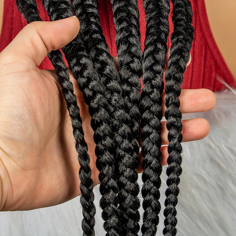 Synthetic Lace Front Wig Braided Wigs With Baby Hair Synthetic Full Lace Wigs