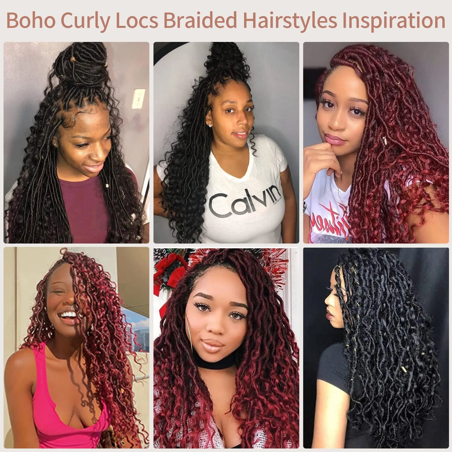 32" Square Knotless Locs, Braided Wigs, Full Lace Wig With Boho Curls Lace Front Braided Wigs