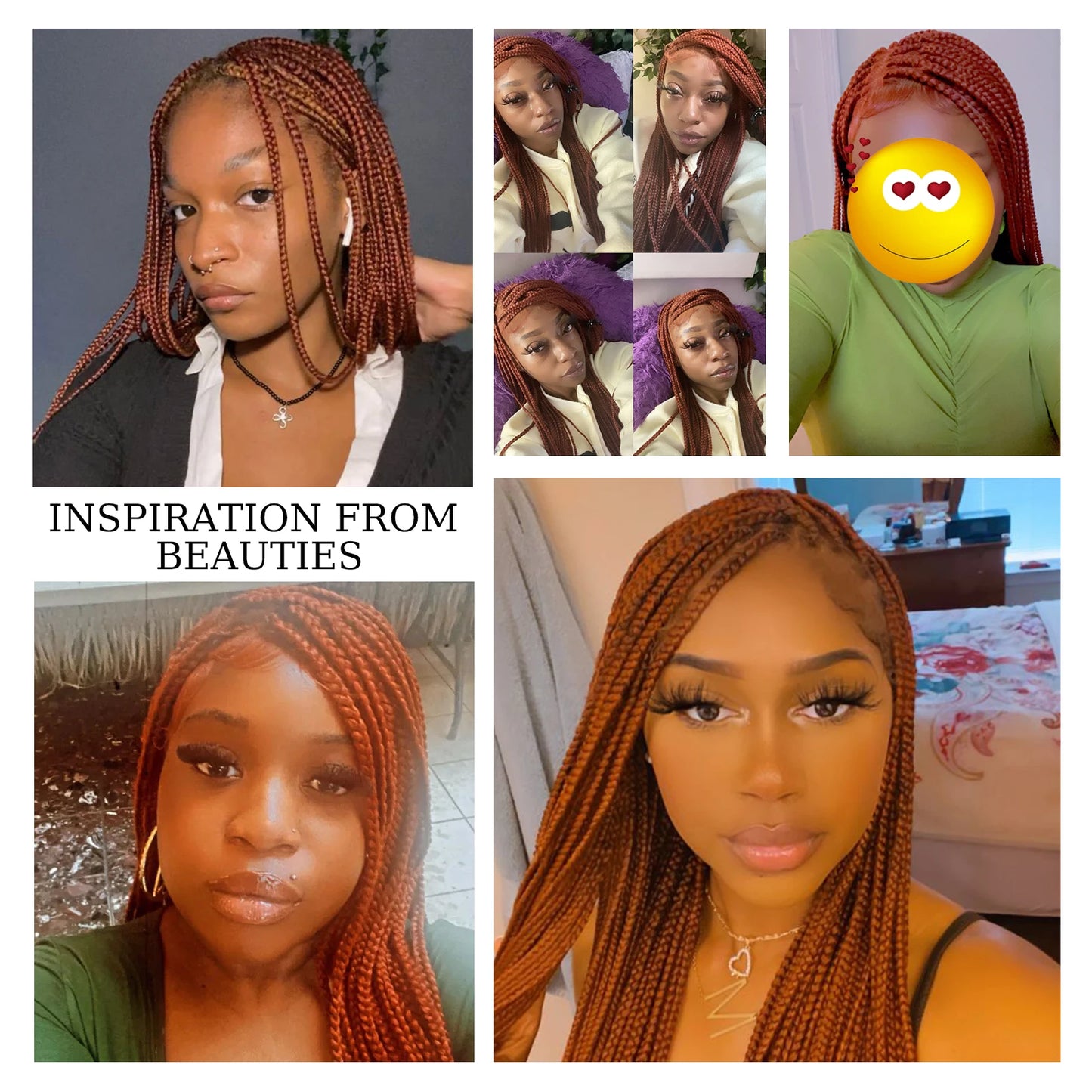 Transparent HD Full Lace Braided Wigs Crochet Braid Braiding Hair Knotless Box Cornrow Braids Wig