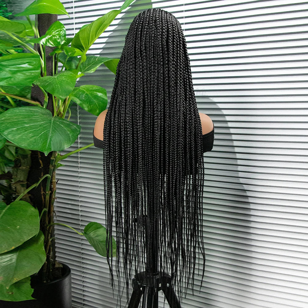 New Style Cornrow Braided Full Lace Wig With Baby Hair, Braided Lace Front