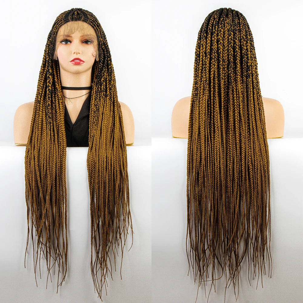 New Style Cornrow Braided Full Lace Wig With Baby Hair, Braided Lace Front