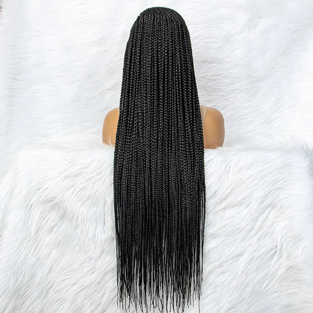 Lace Front Braided 13x6 Lace Front Knotless Box Braids Wig With Baby Hair
