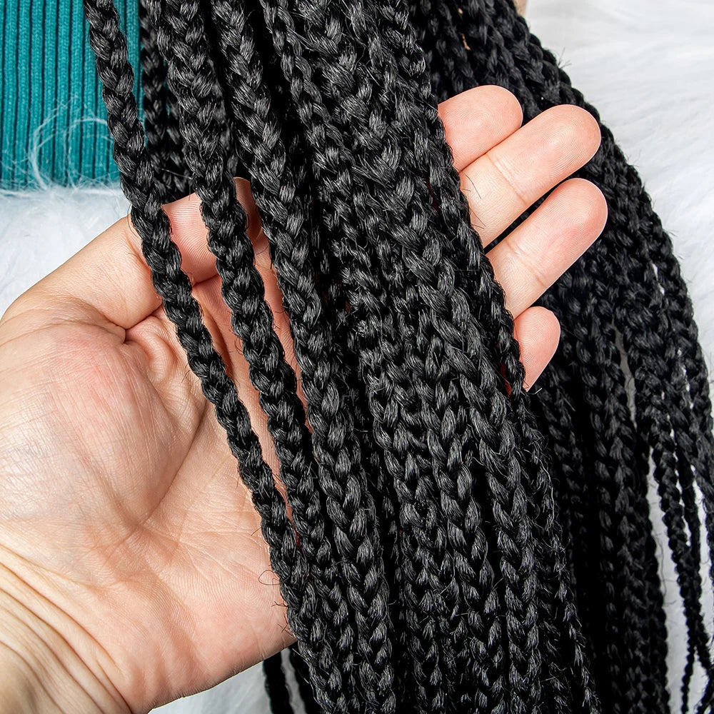 Braided Wigs Synthetic Lace Front Wig With Baby Hair Braided Lace Front Wigs 36 inches