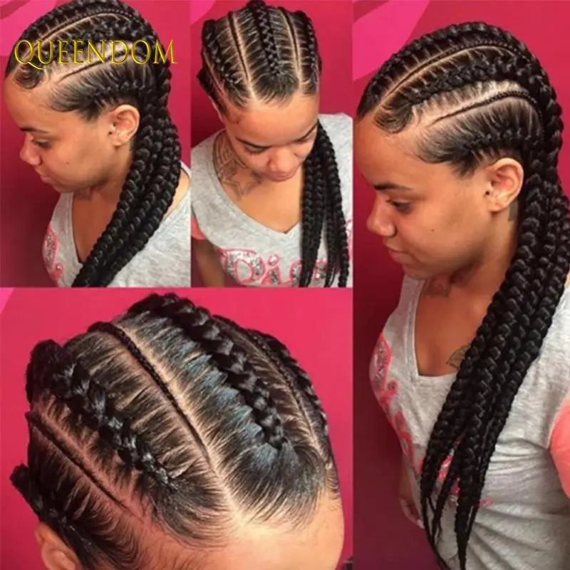 36" Synthetic Full Lace Wig, Knotless Box Braid Faux Locs - Britica's Beauty On The Go