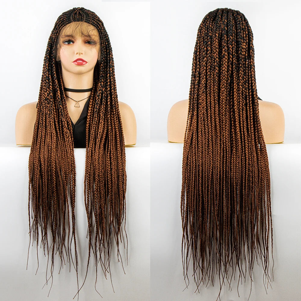 New Style Cornrow Braided Full Lace Wig With Baby Hair, Braided Lace Front