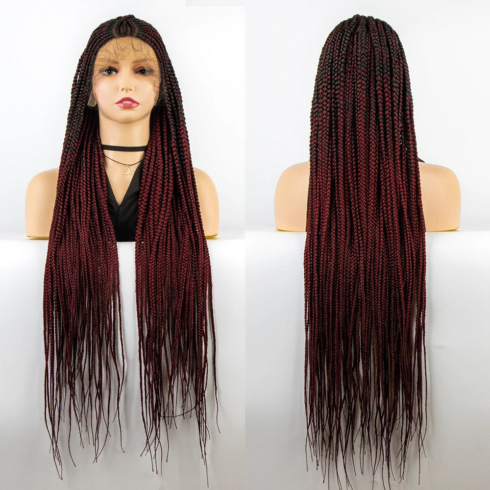New Style Cornrow Braided Full Lace Wig With Baby Hair, Braided Lace Front